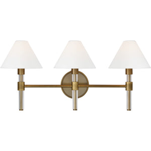 Robert 3 - Light Vanity Polished Nickel - Ralph Lauren Wall Lights