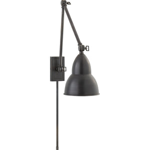 French Library Double Arm Wall Lamp - Visual Comfort Wall Lights