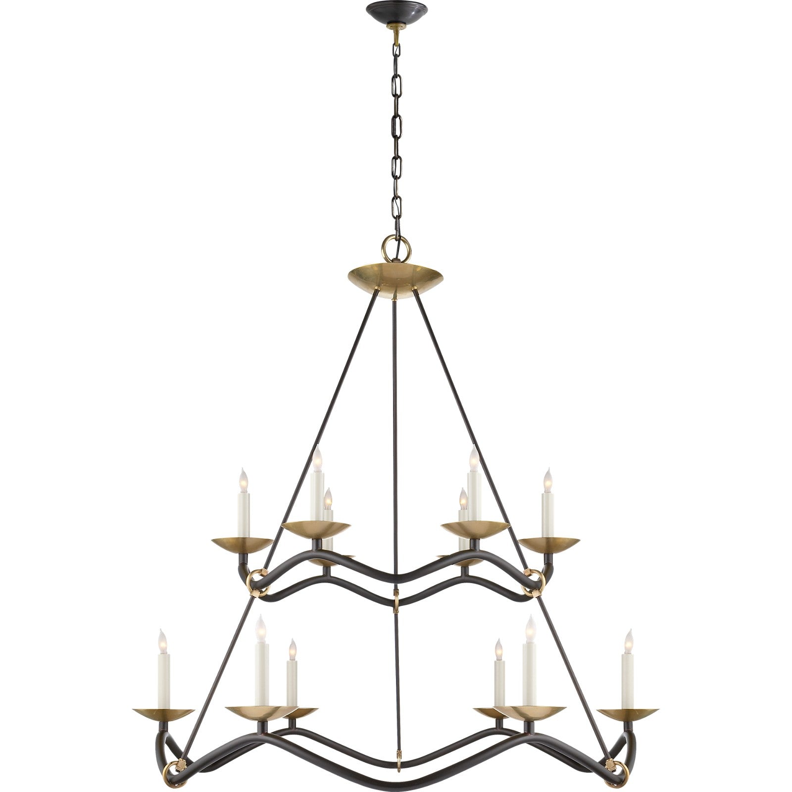 Choros Two-Tier Chandelier - Visual Comfort Ceiling Lights