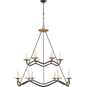 Choros Two-Tier Chandelier - Visual Comfort Ceiling Lights