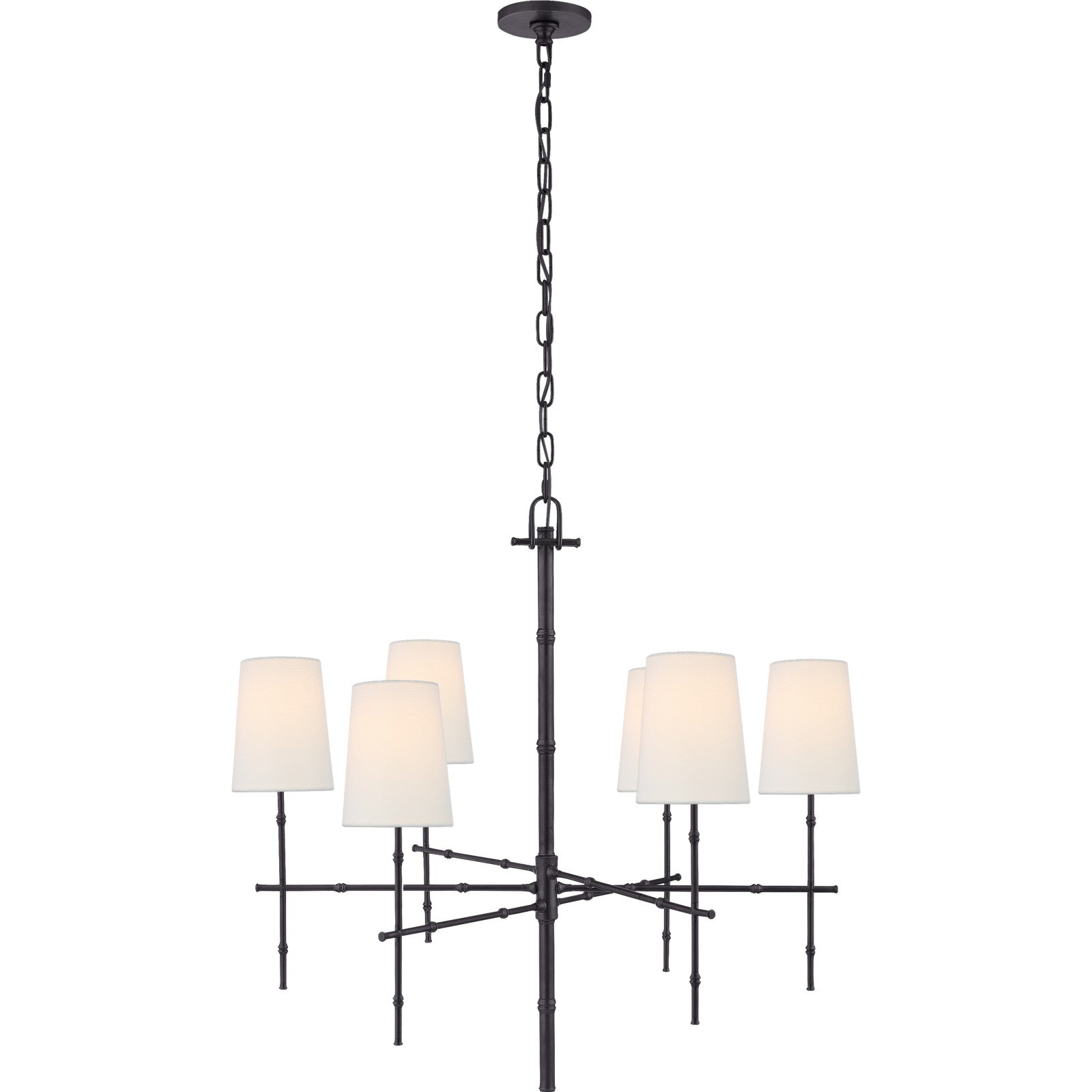 Grenol Medium Modern Bamboo Chandelier - Visual Comfort Ceiling Lights