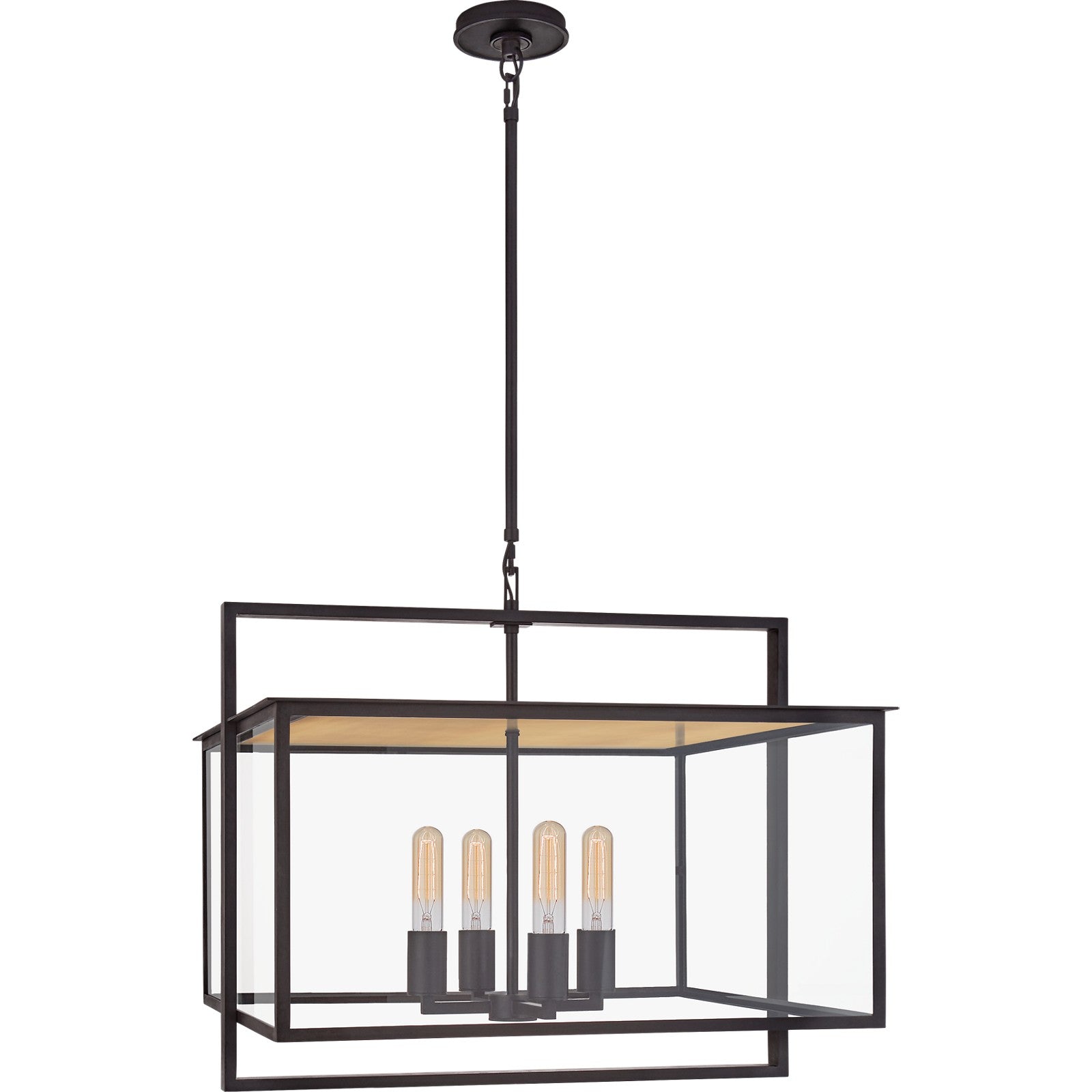 Halle Wide Hanging Lantern - Visual Comfort Outdoor Lighting