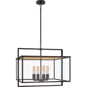 Halle Wide Hanging Lantern - Visual Comfort Outdoor Lighting