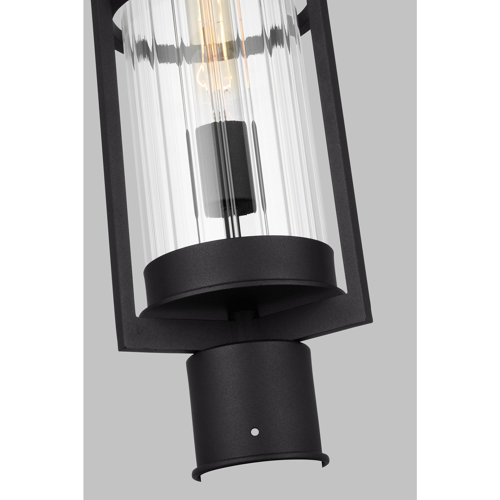 Alcona One Light Outdoor Post Lantern Black - Visual Comfort Outdoor Lighting