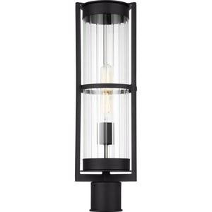 Alcona One Light Outdoor Post Lantern Black - Visual Comfort Outdoor Lighting