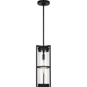 Alcona One Light Outdoor Pendant Lantern Black - Visual Comfort Outdoor Lighting