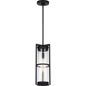 Alcona One Light Outdoor Pendant Lantern Black - Visual Comfort Outdoor Lighting
