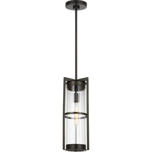 Alcona One Light Outdoor Pendant Lantern Black - Visual Comfort Outdoor Lighting