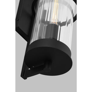Alcona Large One Light Outdoor Wall Lantern Black - Visual Comfort Outdoor Lighting