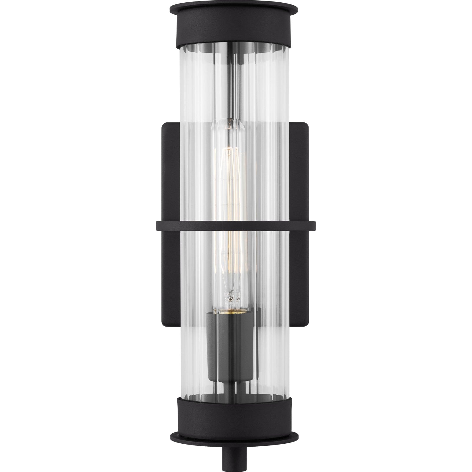 Alcona Medium One Light Outdoor Wall Lantern Black - Visual Comfort Outdoor Lighting