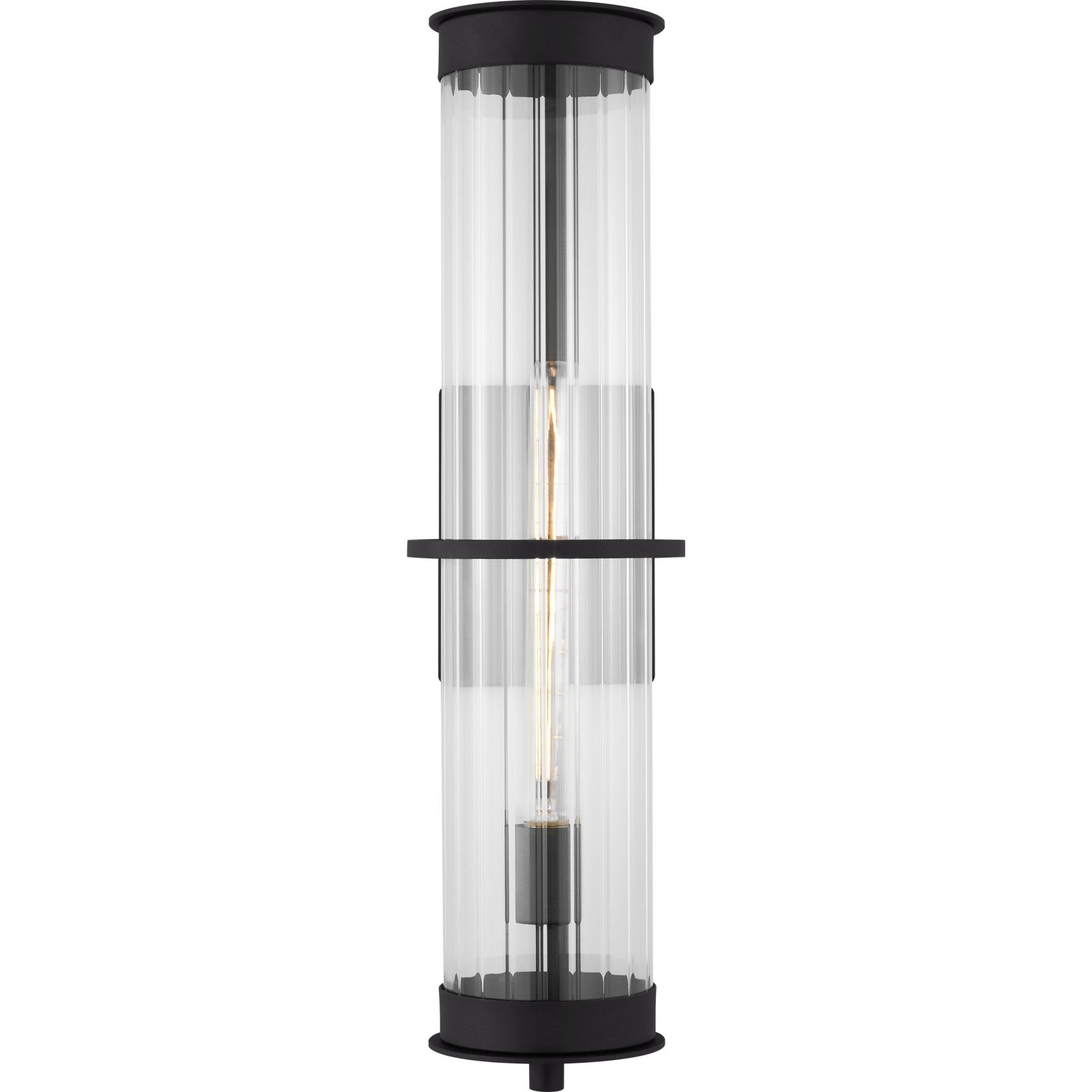 Alcona Extra Large One Light Outdoor Wall Lantern Black - Visual Comfort Outdoor Lighting