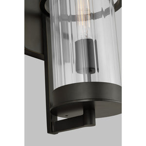 Alcona Large One Light Outdoor Wall Lantern Black - Visual Comfort Outdoor Lighting