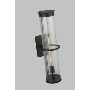 Alcona Extra Large One Light Outdoor Wall Lantern Black - Visual Comfort Outdoor Lighting