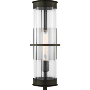 Alcona Large One Light Outdoor Wall Lantern Black - Visual Comfort Outdoor Lighting