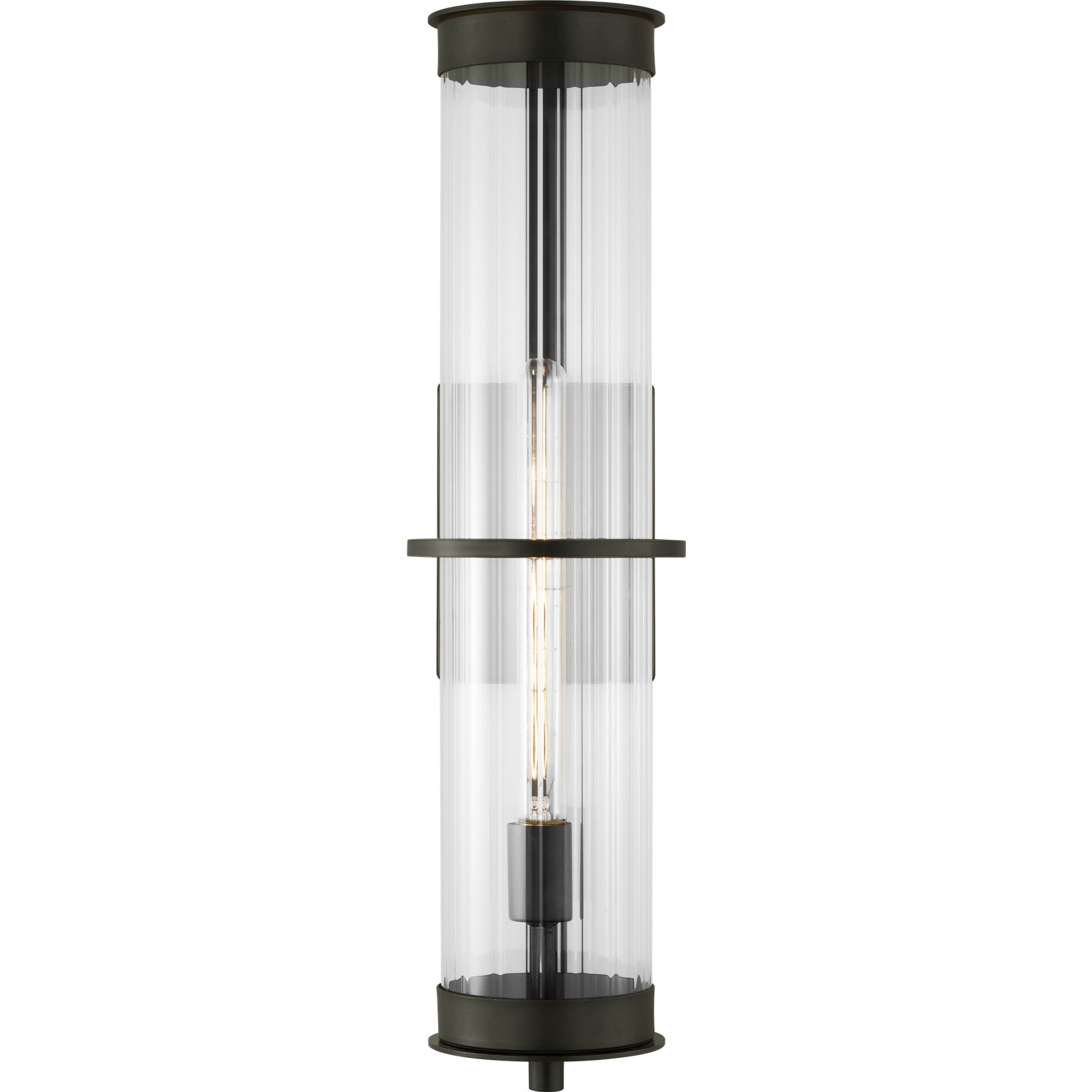 Alcona Extra Large One Light Outdoor Wall Lantern Black - Visual Comfort Outdoor Lighting