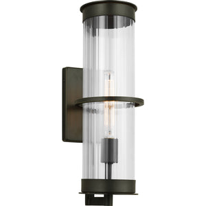 Alcona Large One Light Outdoor Wall Lantern Black - Visual Comfort Outdoor Lighting