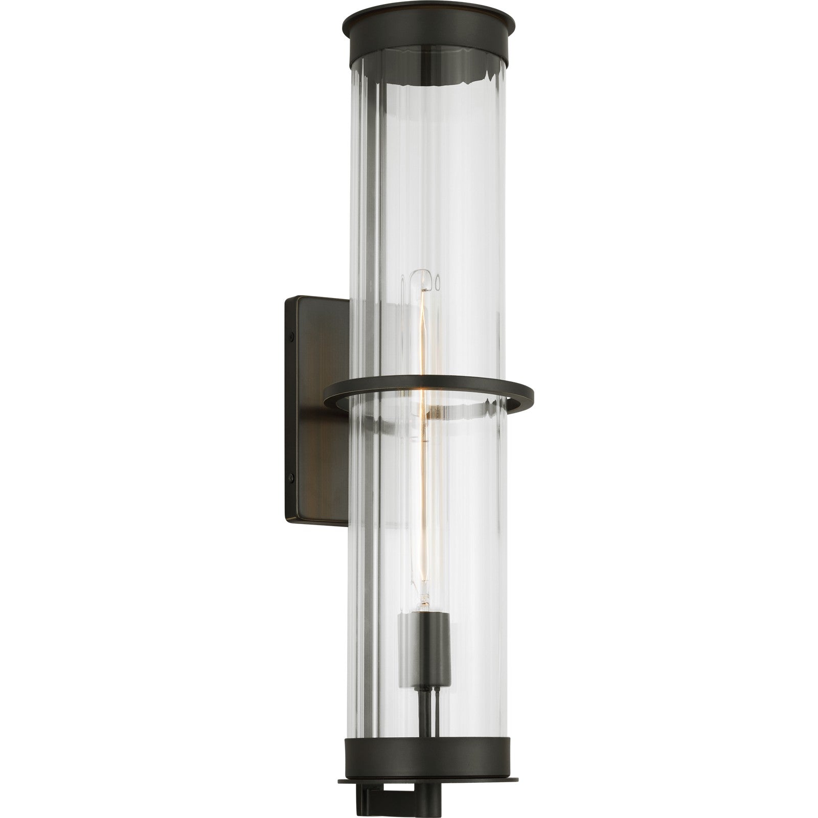 Alcona Extra Large One Light Outdoor Wall Lantern Black - Visual Comfort Outdoor Lighting