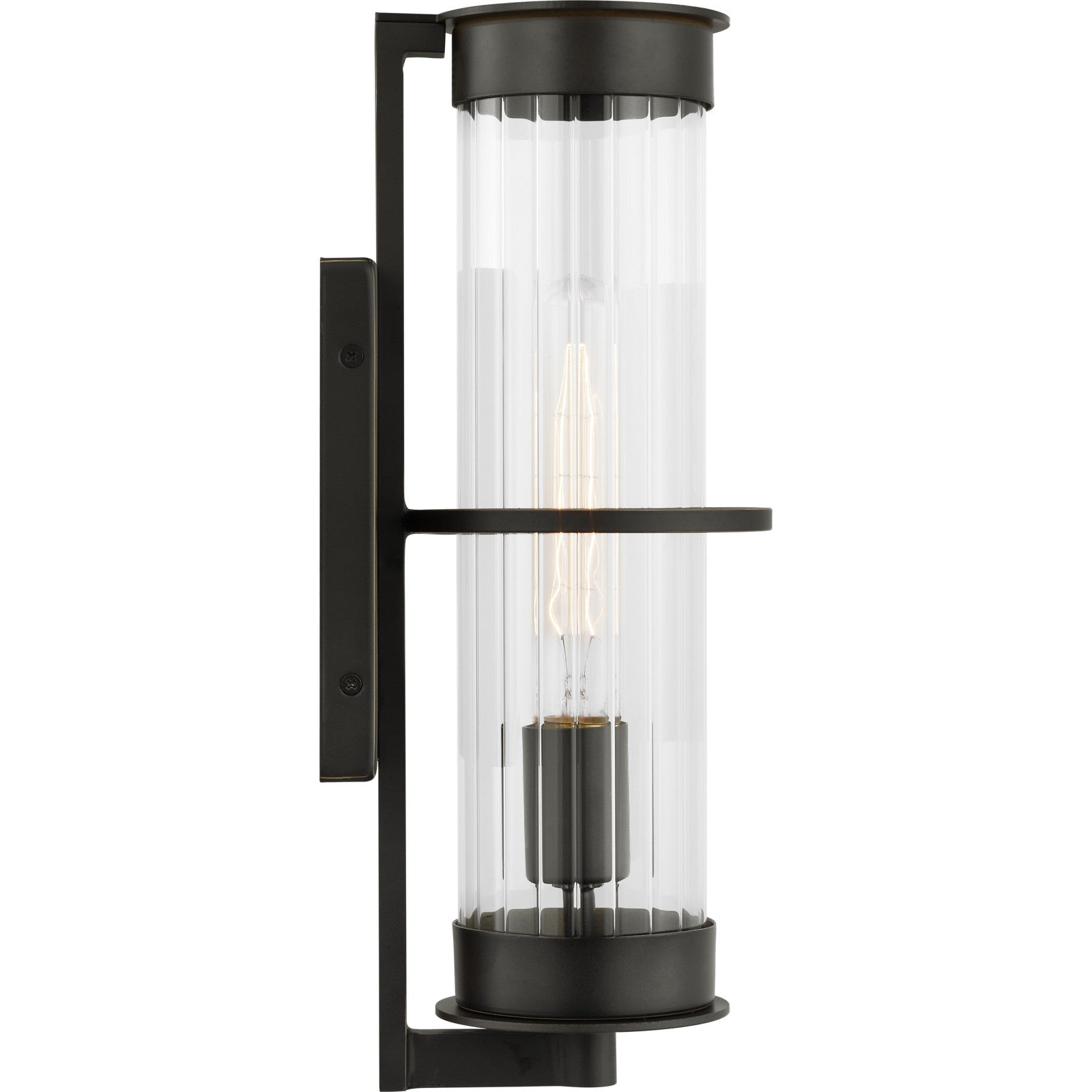 Alcona Medium One Light Outdoor Wall Lantern Black - Visual Comfort Outdoor Lighting