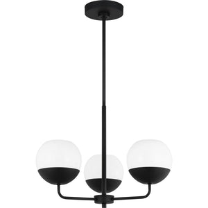 Alvin Three Light Chandelier Midnight Black - Visual Comfort Ceiling Lights