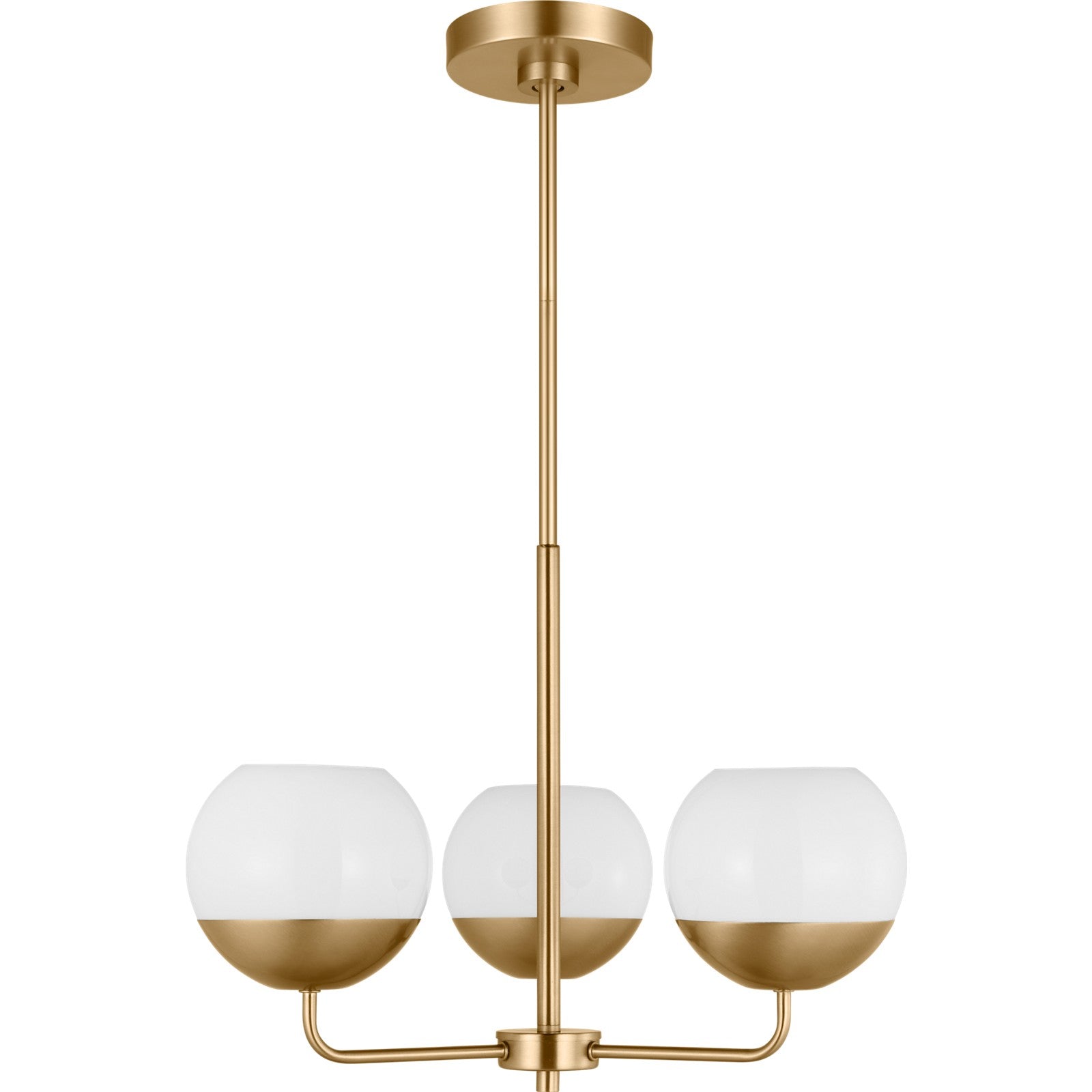 Alvin Three Light Chandelier Midnight Black - Visual Comfort Ceiling Lights