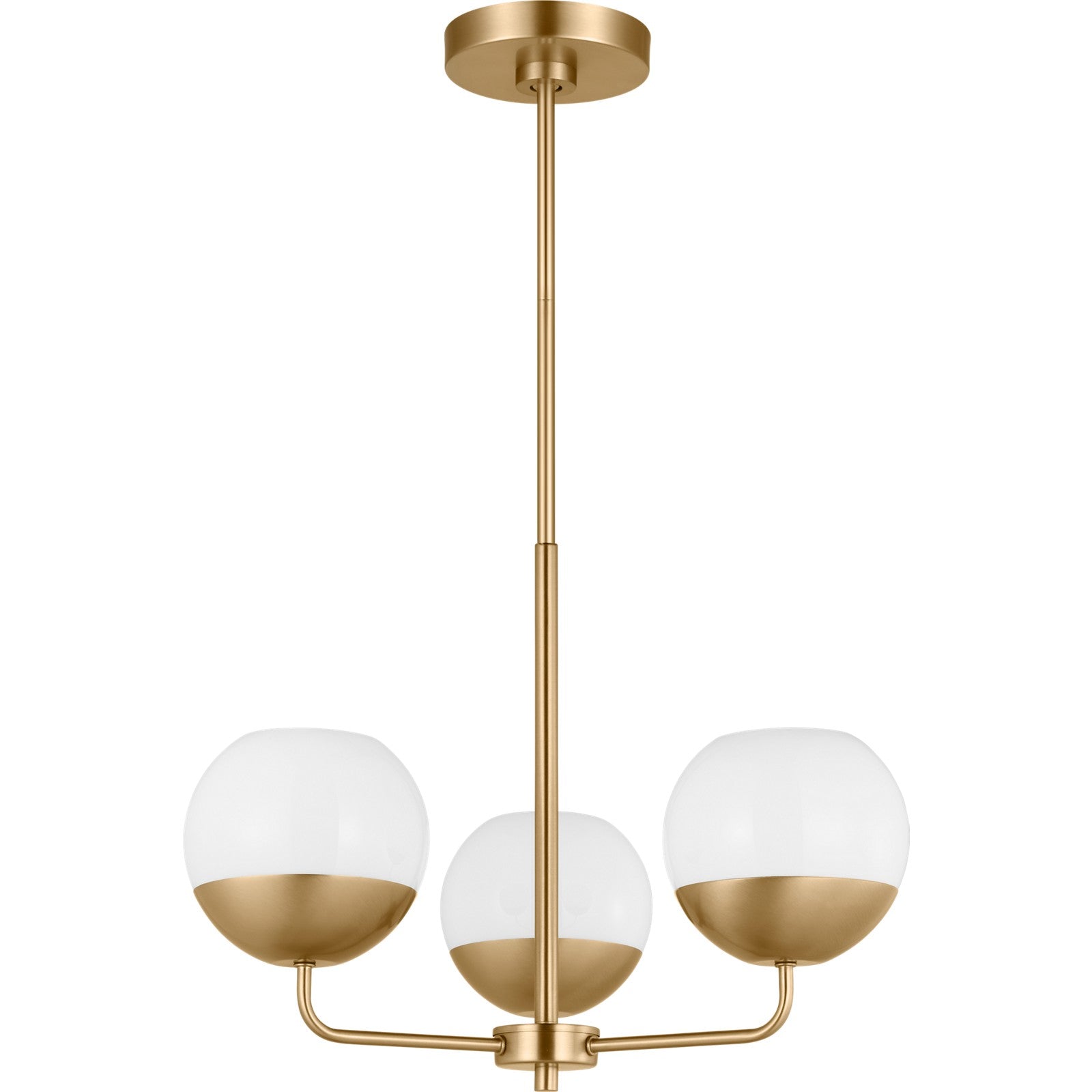 Alvin Three Light Chandelier Midnight Black - Visual Comfort Ceiling Lights