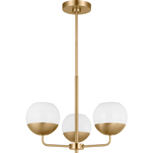 Alvin Three Light Chandelier Midnight Black - Visual Comfort Ceiling Lights