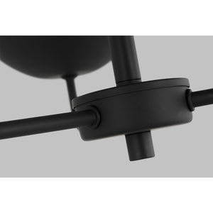 Alvin Three Light Chandelier Midnight Black - Visual Comfort Ceiling Lights