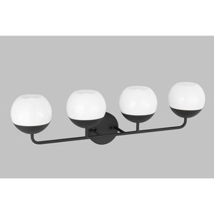 Alvin Four Light Wall / Bath Midnight Black - Visual Comfort Wall Lights