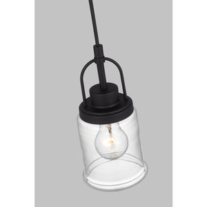 Anders One Light Mini-Pendant Midnight Black - Visual Comfort Ceiling Lights