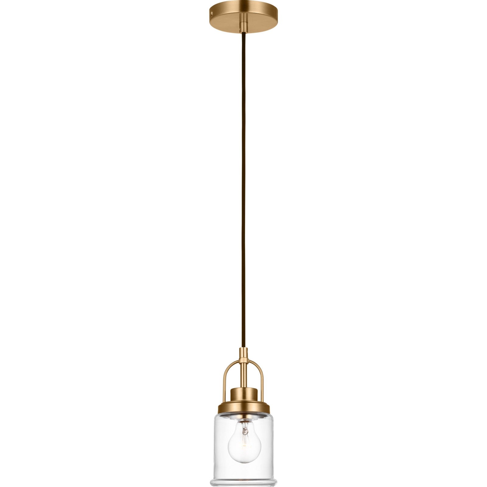 Anders One Light Mini-Pendant Midnight Black - Visual Comfort Ceiling Lights