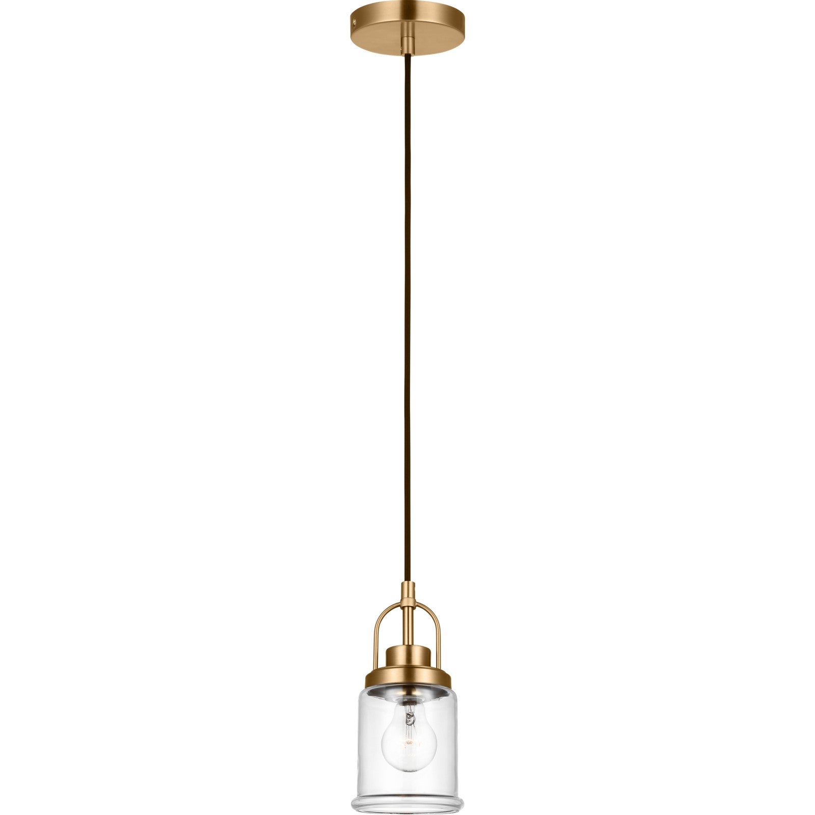 Anders One Light Mini-Pendant Midnight Black - Visual Comfort Ceiling Lights