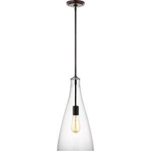 Arilda One Light Pendant in Brushed Nickel - Visual Comfort Ceiling Lights