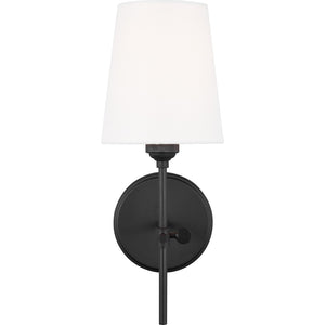 Baker One Light Wall / Bath Sconce Midnight Black - Visual Comfort Wall Lights