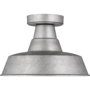 Barn Light One Light Outdoor Flush Mount Black - Visual Comfort Outdoor Lighting