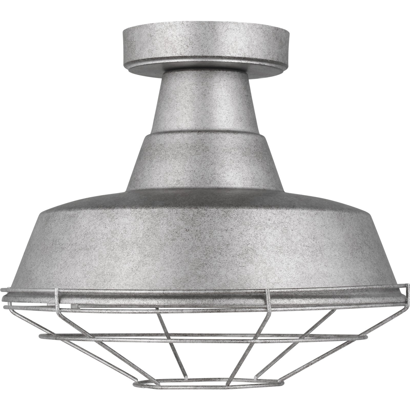 Barn Light One Light Outdoor Flush Mount Black - Visual Comfort Outdoor Lighting