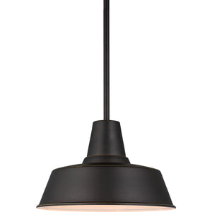 Barn Light One Light Outdoor Pendant Black - Visual Comfort Outdoor Lighting