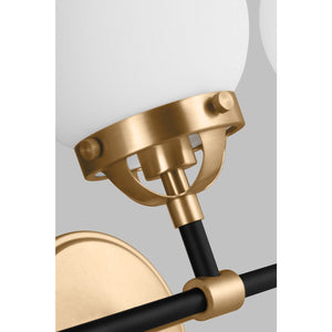 Cafe Three Light Wall / Bath Satin Brass - Visual Comfort Wall Lights