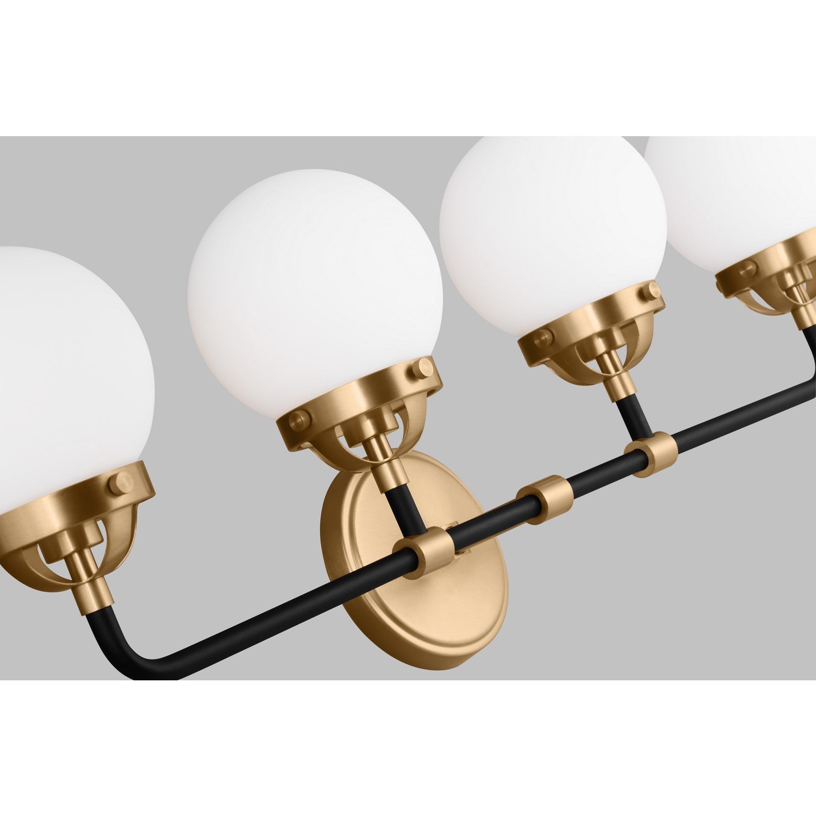 Cafe Four Light Wall / Bath Satin Brass - Visual Comfort Wall Lights