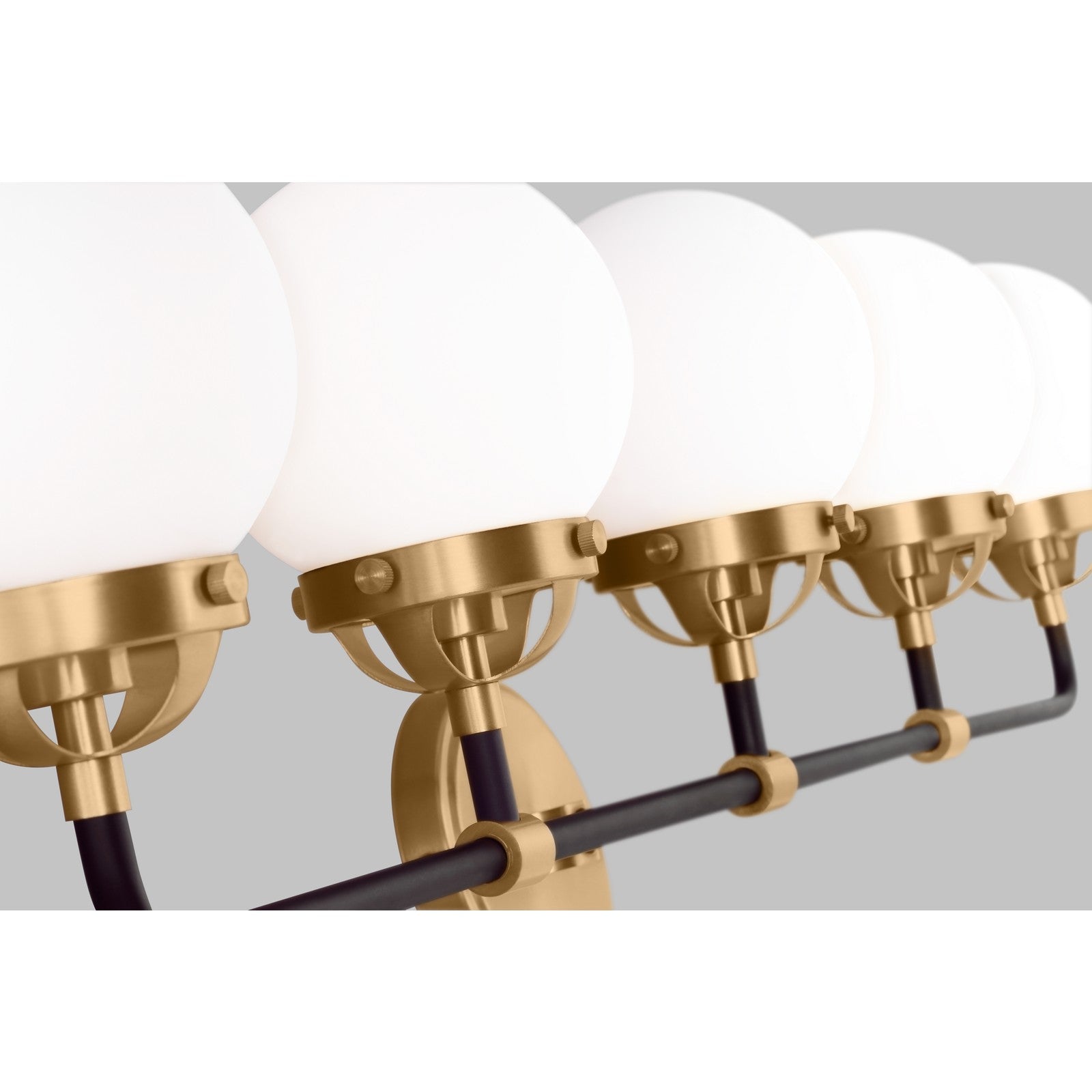 Cafe Five Light Wall / Bath Satin Brass - Visual Comfort Wall Lights
