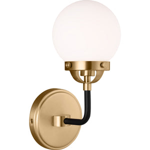 Cafe One Light Wall Sconce Satin Brass - Visual Comfort Wall Lights