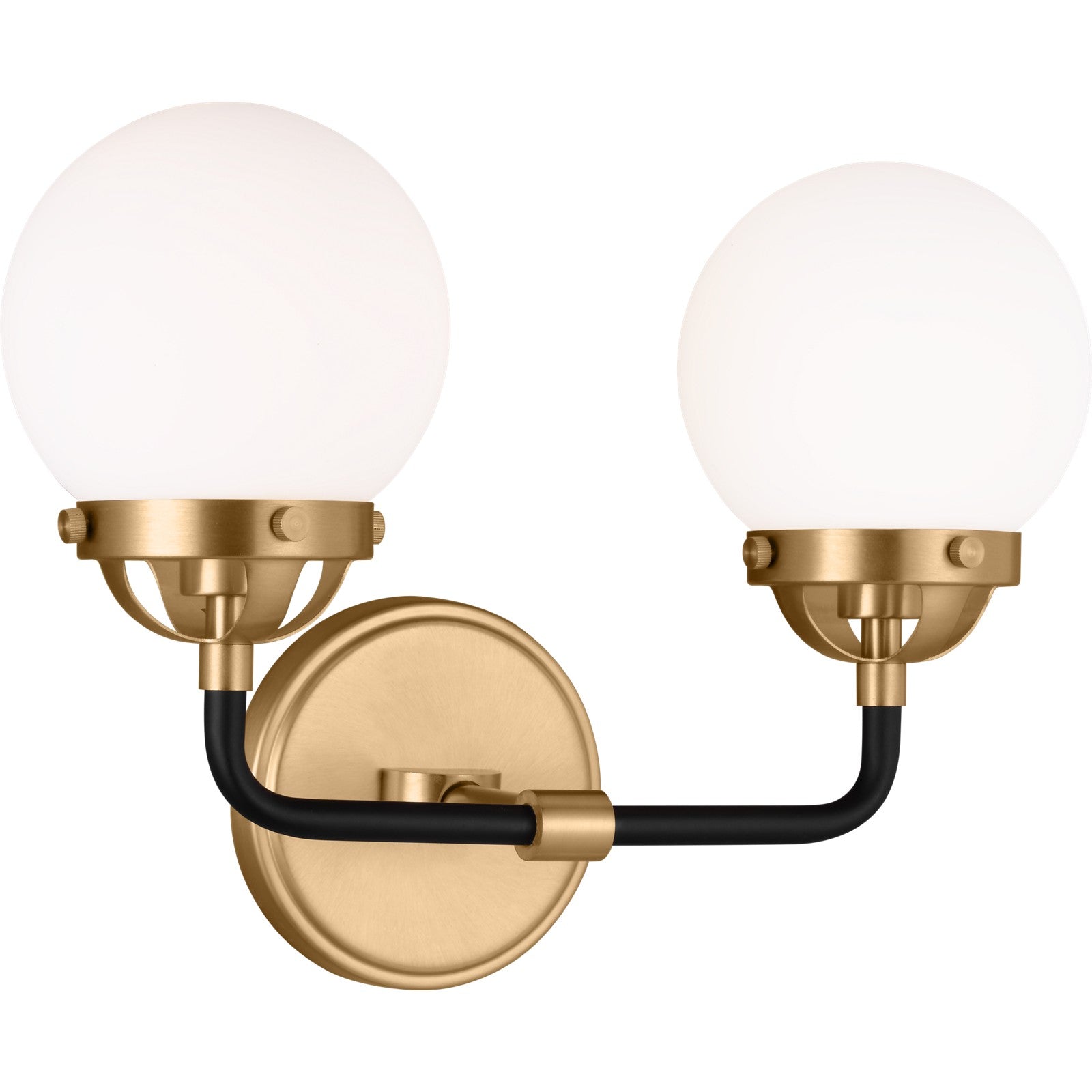 Cafe Two Light Wall / Bath Satin Brass - Visual Comfort Wall Lights