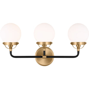Cafe Three Light Wall / Bath Satin Brass - Visual Comfort Wall Lights