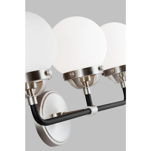 Cafe Three Light Wall / Bath Satin Brass - Visual Comfort Wall Lights