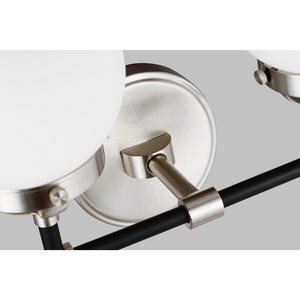 Cafe Four Light Wall / Bath Satin Brass - Visual Comfort Wall Lights