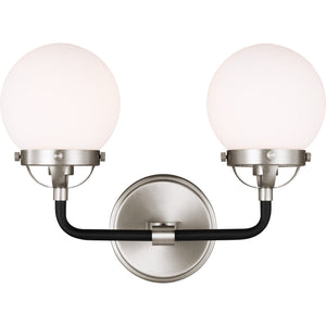 Cafe Two Light Wall / Bath Satin Brass - Visual Comfort Wall Lights