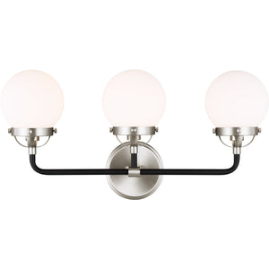 Cafe Three Light Wall / Bath Satin Brass - Visual Comfort Wall Lights