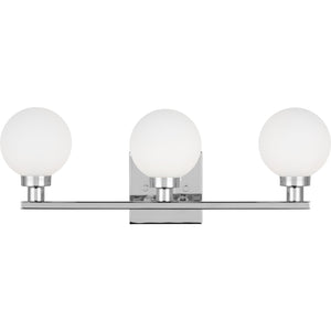 Clybourn Three Light Wall / Bath Chrome - Visual Comfort Wall Lights