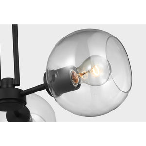 Codyn Three Light Semi-Flush Convertible Pendant Midnight Black - Visual Comfort Ceiling Lights