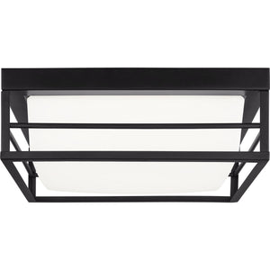 Dearborn Medium LED Flush Mount Midnight Black Bulbs Inc - Visual Comfort Ceiling Lights