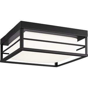 Dearborn Small LED Flush Mount Midnight Black Bulbs Inc - Visual Comfort Ceiling Lights